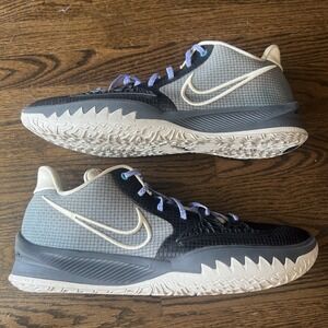 Nike Kyrie Low 4 Men Shoes Black Rattan DK Smoke Grey CW3985-003 Size 18
